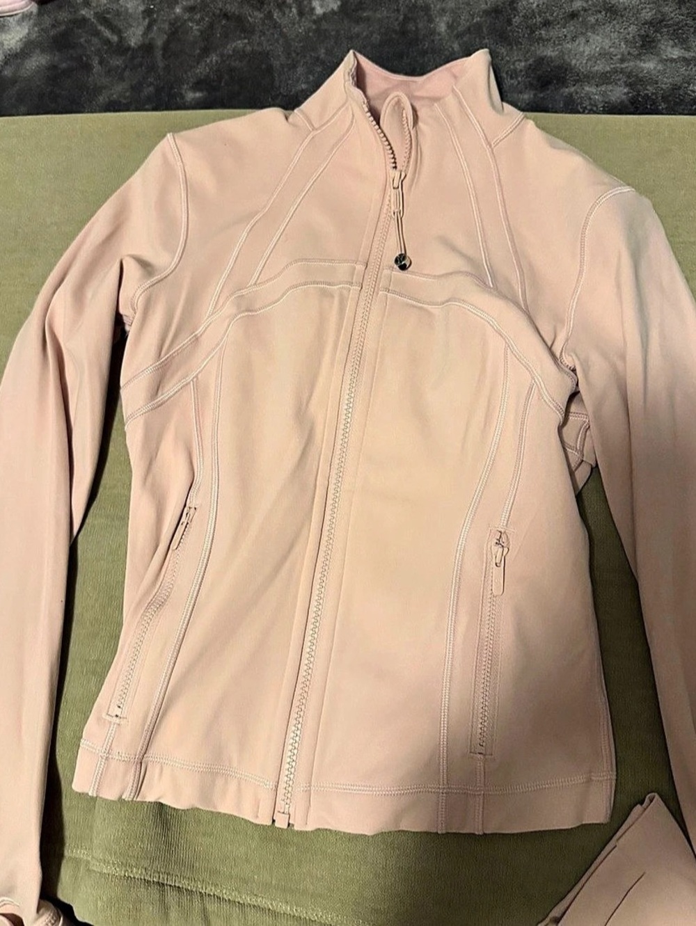 lululemon Cropped Define Jacket Pink Full-Zip Athletic Jacket Size 6